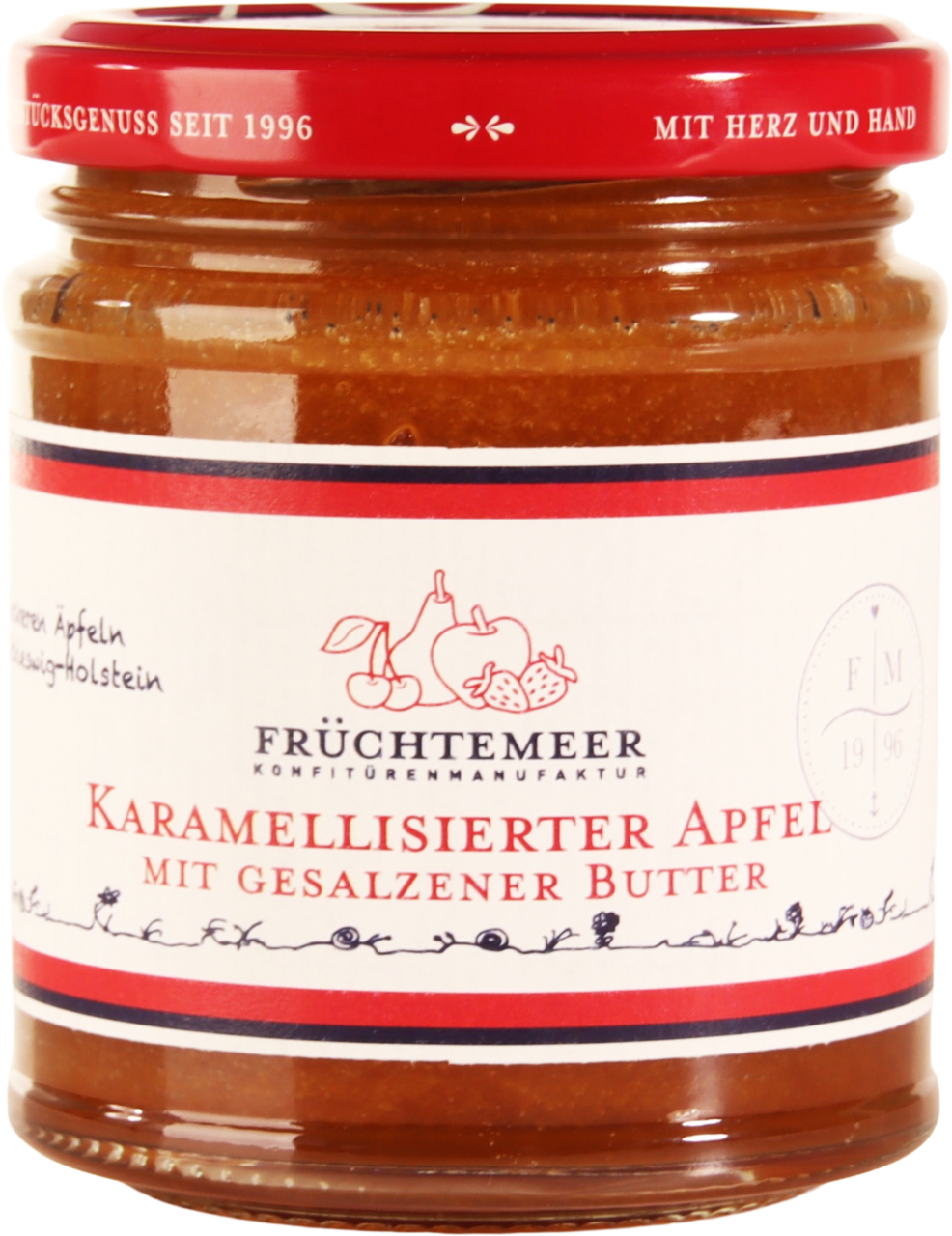 Karamellisierter Apfel Fruchtaufstrich mit gesalzener Butter