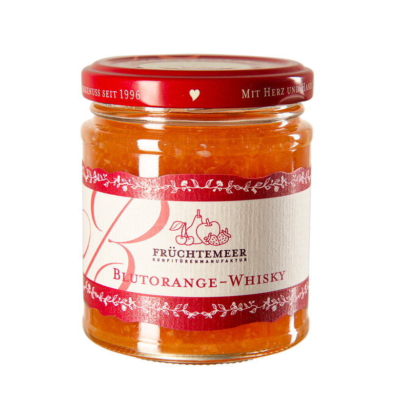 Blutorange mit Whisky  Fruchtaufstrich