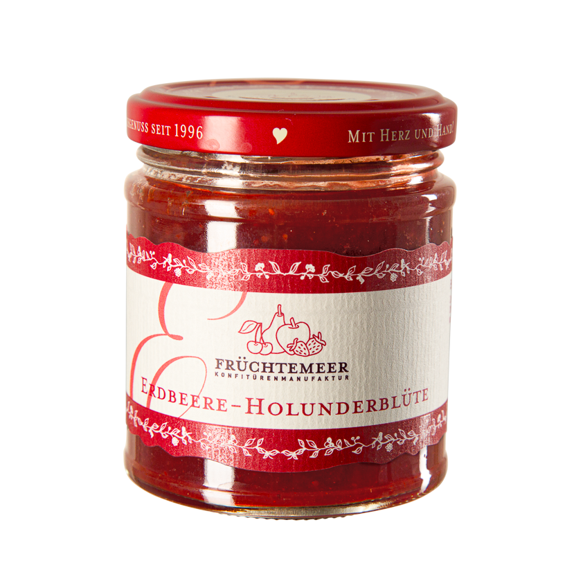 Erdbeere - Holunderblüte Fruchtaufstrich