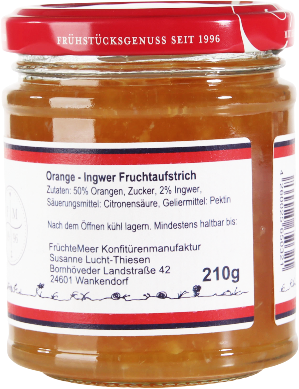 Orange - Ingwer Fruchtaufstrich