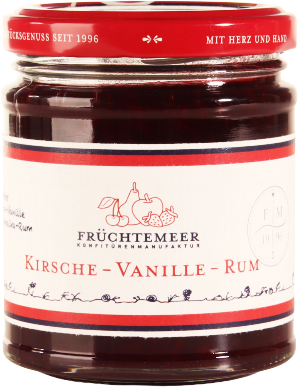 Kirsche - Vanille - Rum Fruchtaufstrich