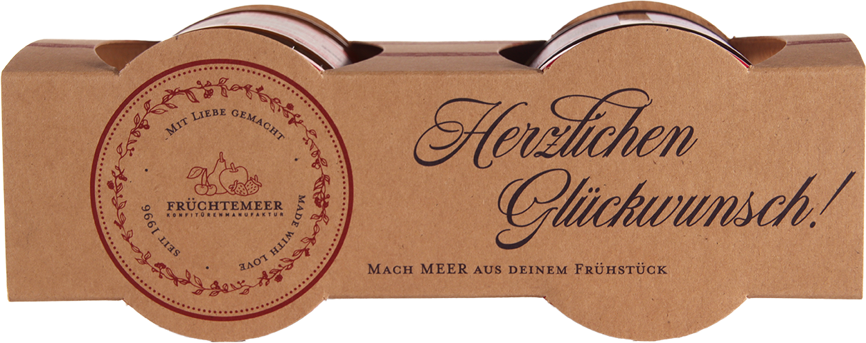 2er Set Fruchtaufstriche "Herzlichen Glückwunsch!"