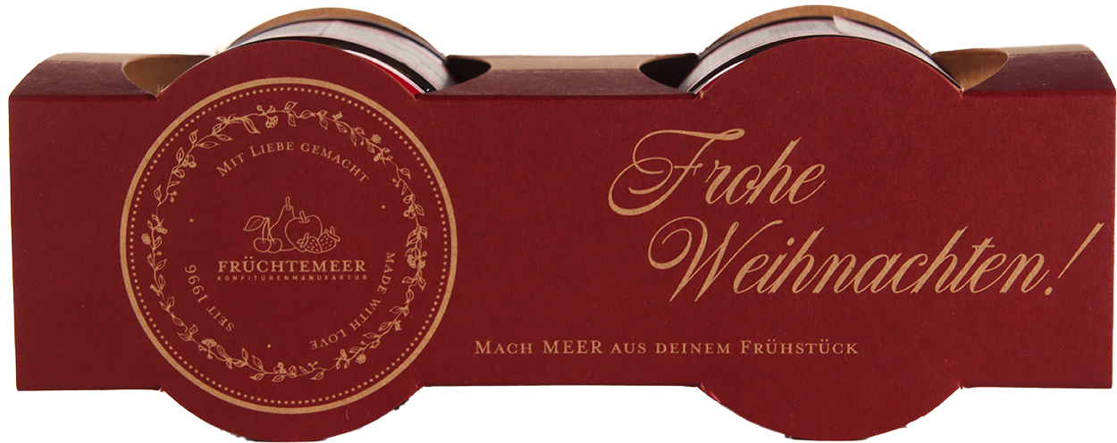 2er Set Fruchtaufstriche "Frohe Weihnachten!" No 2