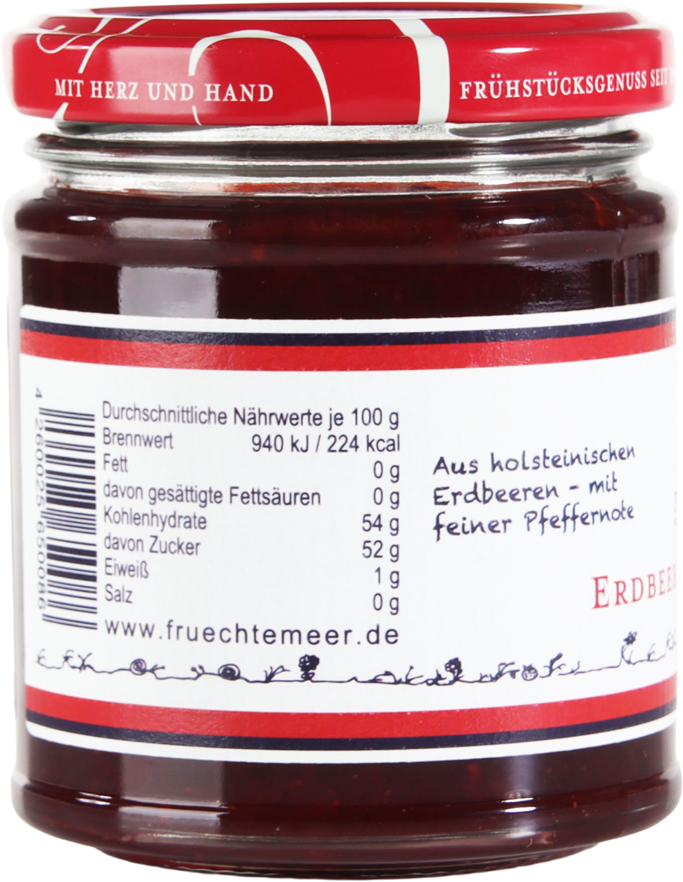 Erdbeere - Grüner Pfeffer Fruchtaufstrich