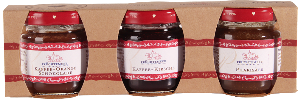 3er Set Kaffee Geleeaufstriche, 3 x 50g
