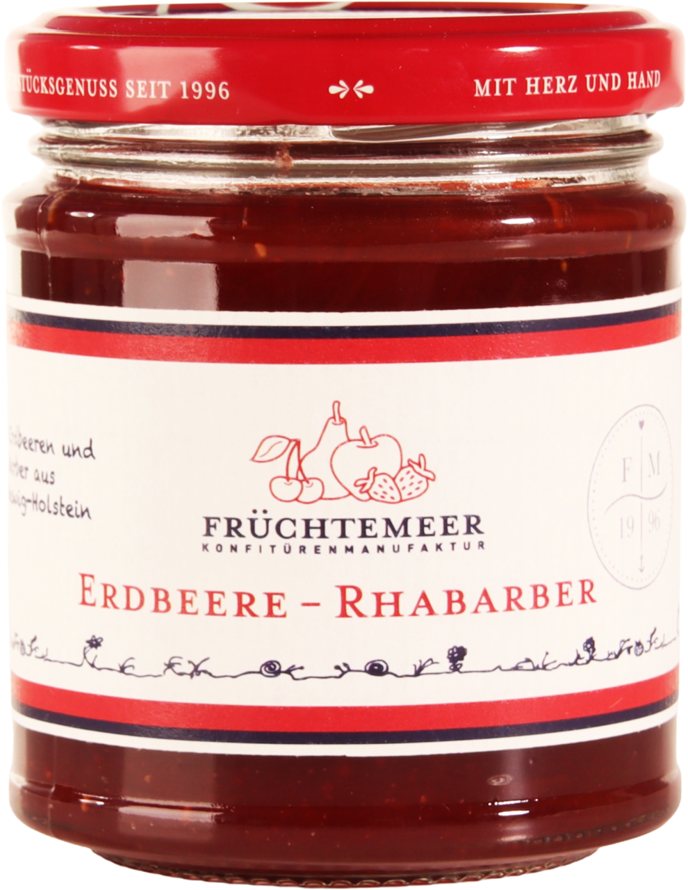 Erdbeere - Rhabarber Fruchtaufstrich