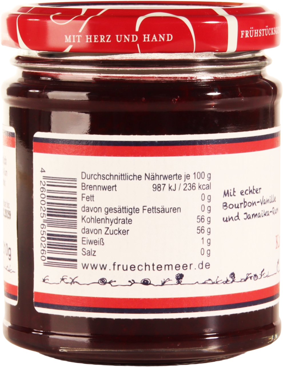 Kirsche - Vanille - Rum Fruchtaufstrich