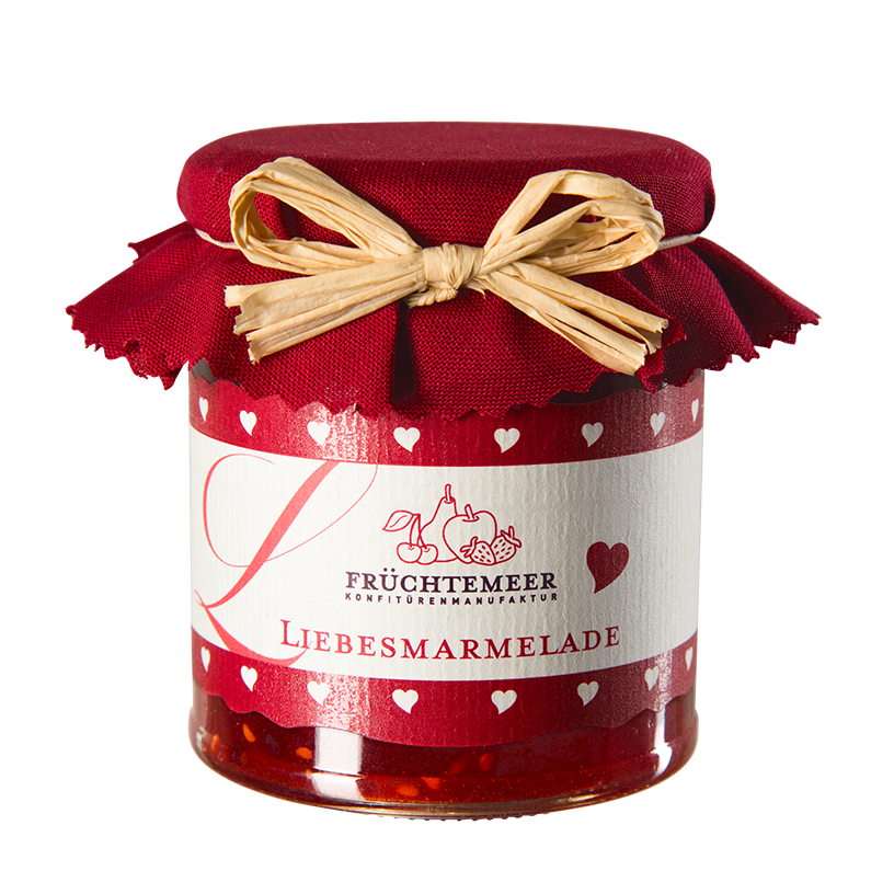 Liebesmarmelade, Rote Beeren - Sekt Fruchtaufstrich