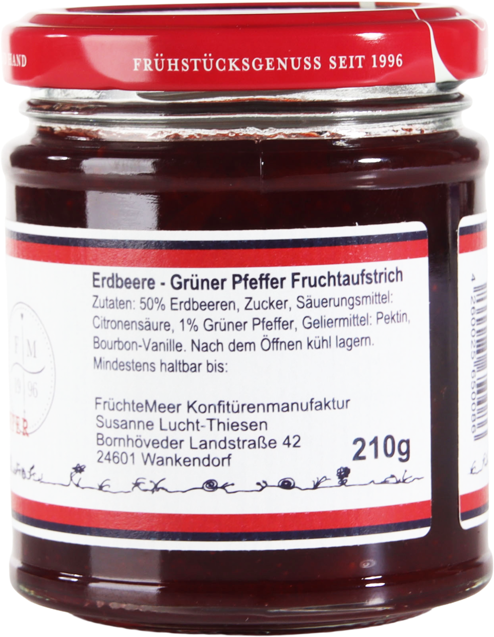 Erdbeere - Grüner Pfeffer Fruchtaufstrich