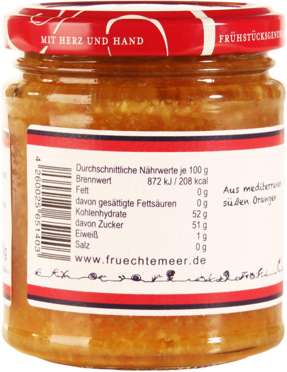 Orange Fruchtaufstrich