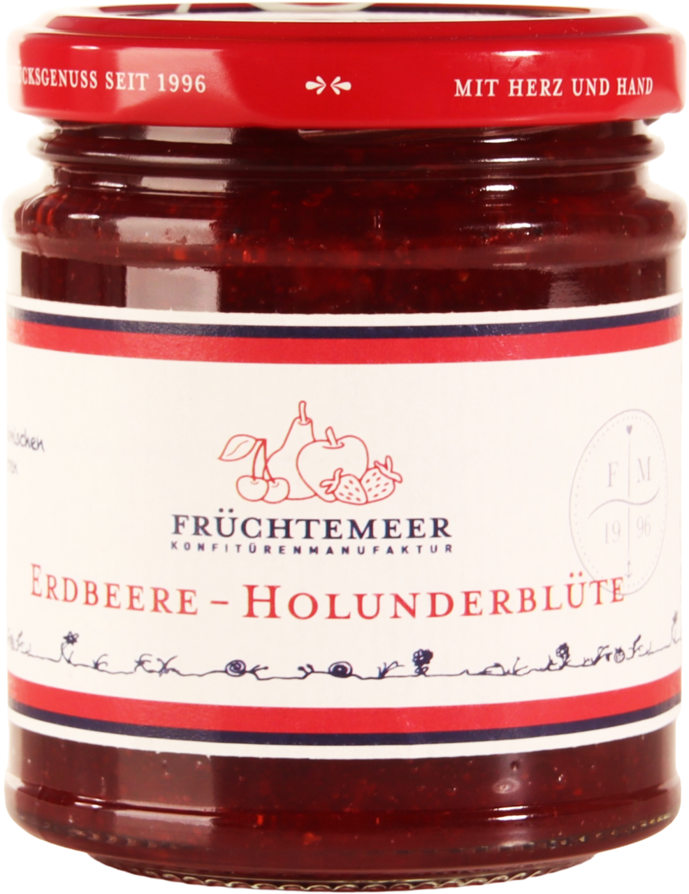 Erdbeere - Holunderblüte Fruchtaufstrich